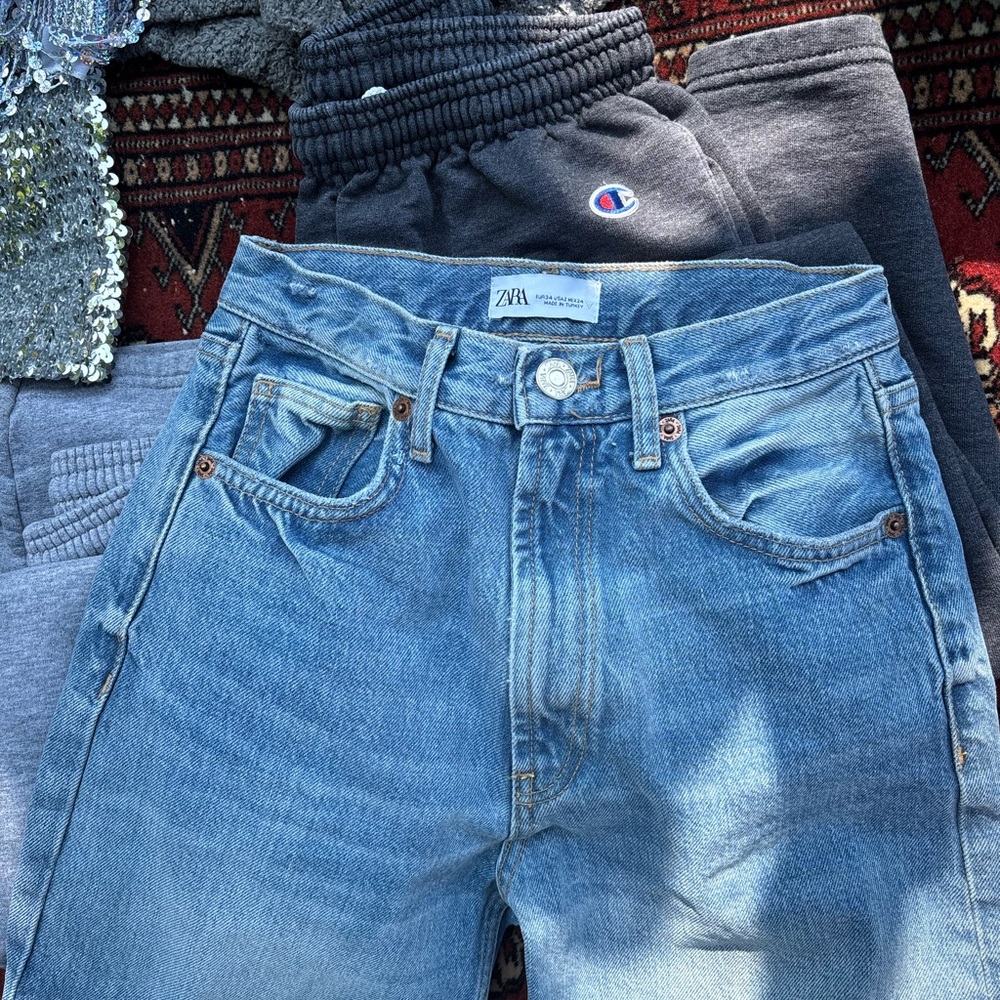 Zara Blue Slim Jeans with Faded Wash